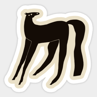 Black horse Sticker